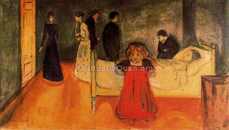 The Dead Mother and the Child - 爱德华·蒙克